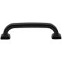 DesignPerfect Vintage Pack of (10) - 3-3/4" Center to Center Bold Block Arch Cabinet Handles / Drawer Pulls Black