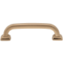 DesignPerfect Vintage Pack of (10) - 3-3/4" Center to Center Bold Block Arch Cabinet Handles / Drawer Pulls Champagne Bronze / Gold