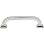 DesignPerfect Vintage Pack of (10) - 3-3/4" Center to Center Bold Block Arch Cabinet Handles / Drawer Pulls Polished Chrome