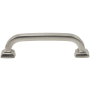 DesignPerfect Vintage Pack of (10) - 3-3/4" Center to Center Bold Block Arch Cabinet Handles / Drawer Pulls Brushed Satin Nickel