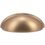 DesignPerfect Classic Pack of (25) - 3" Center to Center Farmhouse Cabinet Cup Handles / Drawer Cup Pulls Champagne Bronze / Gold