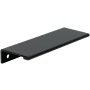 DesignPerfect Contemporary Pack of (25) - 3-3/4 Inch Center to Center Finger Tab Lip Cabinet Pulls, Drawer Lip Pulls Black