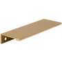 DesignPerfect Contemporary Pack of (25) - 3-3/4 Inch Center to Center Finger Tab Lip Cabinet Pulls, Drawer Lip Pulls Champagne Bronze / Gold