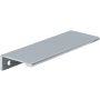 DesignPerfect Contemporary Pack of (25) - 3-3/4 Inch Center to Center Finger Tab Lip Cabinet Pulls, Drawer Lip Pulls Polished Chrome