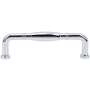 DesignPerfect Pack of (25) - 3-3/4 Inch Center to Center Traditional Single Barrel Cabinet Handles / Drawer Pulls Polished Chrome