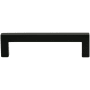 DesignPerfect Bold Pack of (25) 3-3/4" Center to Center Square Cabinet Handles / Drawer Pulls Black