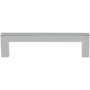 DesignPerfect Bold Pack of (25) 3-3/4" Center to Center Square Cabinet Handles / Drawer Pulls Polished Chrome