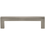DesignPerfect Bold Pack of (25) 3-3/4" Center to Center Square Cabinet Handles / Drawer Pulls Brushed Satin Nickel