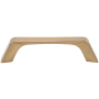 DesignPerfect Retro Pack of (25) 3-3/4" Center to Center Angled Arch Cabinet Handles / Drawer Pulls Champagne Bronze / Gold