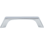 DesignPerfect Retro Pack of (25) 3-3/4" Center to Center Angled Arch Cabinet Handles / Drawer Pulls Polished Chrome