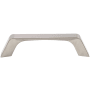 DesignPerfect Retro Pack of (25) 3-3/4" Center to Center Angled Arch Cabinet Handles / Drawer Pulls Brushed Satin Nickel
