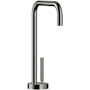 Dornbracht Meta Square 0.5 GPM Hot and Cold Water Dispenser with Thermally Insulated Spout and Lead Free Dark Chrome
