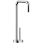 Dornbracht Meta Square 0.5 GPM Hot and Cold Water Dispenser with Thermally Insulated Spout and Lead Free Brushed Chrome