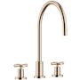 Dornbracht Tara 1.5 GPM Widespread Kitchen Faucet with Swivel Spout and Cartridge Brushed Champagne (22kt Gold)