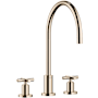 Dornbracht Tara 1.5 GPM Widespread Kitchen Faucet with Swivel Spout and Cartridge Champagne (22kt Gold)