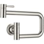 Dornbracht Vaia 1.5 GPM Wall Mounted Single Hole Pot Filler with Swivel Spout and Ceramic Disc Cartridge Brushed Platinum