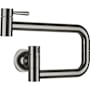 Dornbracht Vaia 1.5 GPM Wall Mounted Single Hole Pot Filler with Swivel Spout and Ceramic Disc Cartridge Dark Chrome
