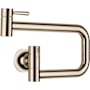 Dornbracht Vaia 1.5 GPM Wall Mounted Single Hole Pot Filler with Swivel Spout and Ceramic Disc Cartridge Champagne (22kt Gold)