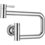 Dornbracht Vaia 1.5 GPM Wall Mounted Single Hole Pot Filler with Swivel Spout and Ceramic Disc Cartridge Brushed Chrome