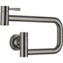 Dornbracht Vaia 1.5 GPM Wall Mounted Single Hole Pot Filler with Swivel Spout and Ceramic Disc Cartridge Brushed Dark Platinum