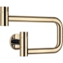 Dornbracht Tara Ultra 1.5 GPM Wall Mounted Single Hole Pot Filler with Swivel Spout and Ceramic Disc Cartridge Durabrass (23KT Gold)