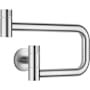 Dornbracht Tara Ultra 1.5 GPM Wall Mounted Single Hole Pot Filler with Swivel Spout and Ceramic Disc Cartridge Brushed Chrome