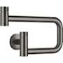 Dornbracht Tara Ultra 1.5 GPM Wall Mounted Single Hole Pot Filler with Swivel Spout and Ceramic Disc Cartridge Brushed Dark Platinum