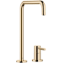 Dornbracht Meta Square 1.5 GPM Standard Kitchen Faucet with Swivel Spout and Cartridge Durabrass (23KT Gold)