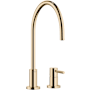 Dornbracht Tara 1.5 GPM Standard Kitchen Faucet with Swivel Spout and Cartridge Durabrass (23KT Gold)