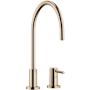 Dornbracht Tara 1.5 GPM Standard Kitchen Faucet with Swivel Spout and Cartridge Brushed Champagne (22kt Gold)