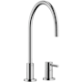 Dornbracht Tara 1.5 GPM Standard Kitchen Faucet with Swivel Spout and Cartridge Brushed Chrome