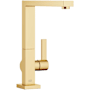 Dornbracht Lot 1.5 GPM Single Hole Kitchen Faucet with Swivel Spout and Cartridge Brushed Durabrass (23kt Gold)