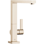 Dornbracht Lot 1.5 GPM Single Hole Kitchen Faucet with Swivel Spout and Cartridge Brushed Champagne (22kt Gold)