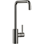 Dornbracht Meta Square 1.5 GPM Single Hole Kitchen Faucet with Swivel Spout and Cartridge Dark Chrome