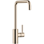 Dornbracht Meta Square 1.5 GPM Single Hole Kitchen Faucet with Swivel Spout and Cartridge Champagne (22kt Gold)