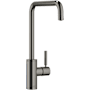 Dornbracht Meta Square 1.5 GPM Single Hole Kitchen Faucet with Swivel Spout and Cartridge Brushed Dark Platinum