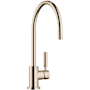 Dornbracht Tara 1.5 GPM Single Hole Kitchen Faucet with Swivel Spout Champagne (22kt Gold)