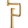 Dornbracht Tara Ultra 1.5 GPM Single Hole Kitchen Faucet with Swivel Spout Brushed Durabrass (23kt Gold)