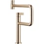 Dornbracht Tara Ultra 1.5 GPM Single Hole Kitchen Faucet with Swivel Spout Brushed Champagne (22kt Gold)