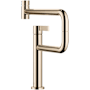 Dornbracht Tara Ultra 1.5 GPM Single Hole Kitchen Faucet with Swivel Spout Champagne (22kt Gold)