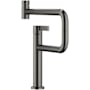 Dornbracht Tara Ultra 1.5 GPM Single Hole Kitchen Faucet with Swivel Spout Brushed Dark Platinum