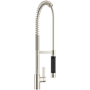 Dornbracht Tara Ultra 1.5 GPM Single Hole Pre-Rinse Pull Down Kitchen Faucet with Swivel Spout and Cartridge Platinum