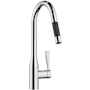 Dornbracht Sync 1.5 GPM Single Hole Pull Down Kitchen Faucet with Swivel Spout and Cartridge Chrome