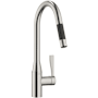 Dornbracht Sync 1.5 GPM Single Hole Pull Down Kitchen Faucet with Swivel Spout and Cartridge Brushed Platinum