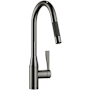 Dornbracht Sync 1.5 GPM Single Hole Pull Down Kitchen Faucet with Swivel Spout and Cartridge Dark Chrome