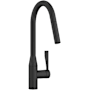 Dornbracht Sync 1.5 GPM Single Hole Pull Down Kitchen Faucet with Swivel Spout and Cartridge Matte Black