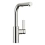 Dornbracht Elio 1.5 GPM Single Hole Pull Out Kitchen Faucet with Swivel Spout and Spray Mode Brushed Platinum