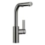 Dornbracht Elio 1.5 GPM Single Hole Pull Out Kitchen Faucet with Swivel Spout and Spray Mode Dark Chrome
