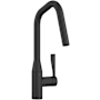 Dornbracht Sync 1.5 GPM Single Hole Pull Down Kitchen Faucet with Swivel Spout and Descaling System Matte Black