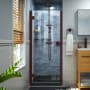 DreamLine Lumen 36" D x 42" W x 74 3/4" H Hinged Shower Door with Acrylic Base Kit Oil Rubbed Bronze